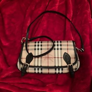 Burberry clutch purse with strap